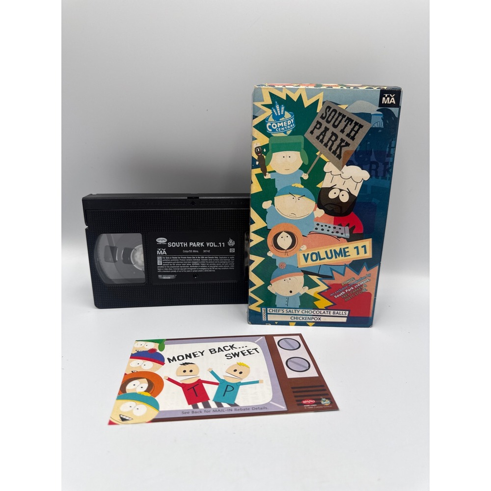 South Park Volume 11 VHS 1999 Comedy Central Rhino Home Video 36742 Animated TV
